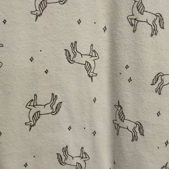 CAT & JACKS GIRLS Unicorn Print T-Shirt MINT GREEN Size XL 14/16 - Picture 2 of 6